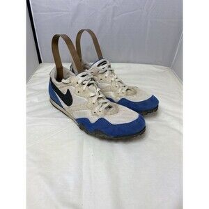 VNTG🔥 Nike Track & Field Rival D White Royal Black Sz 8 90's RARE Bowerman
